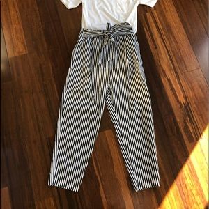 Zara striped pants